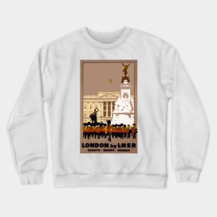 London by L.N.E.R - Vintage Travel Poster Crewneck Sweatshirt